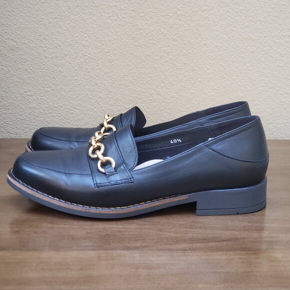 Calla | Rebecca Loafers | Black Leather | Women | Size EU40.5(US9.5) - Picture 3 of 8
